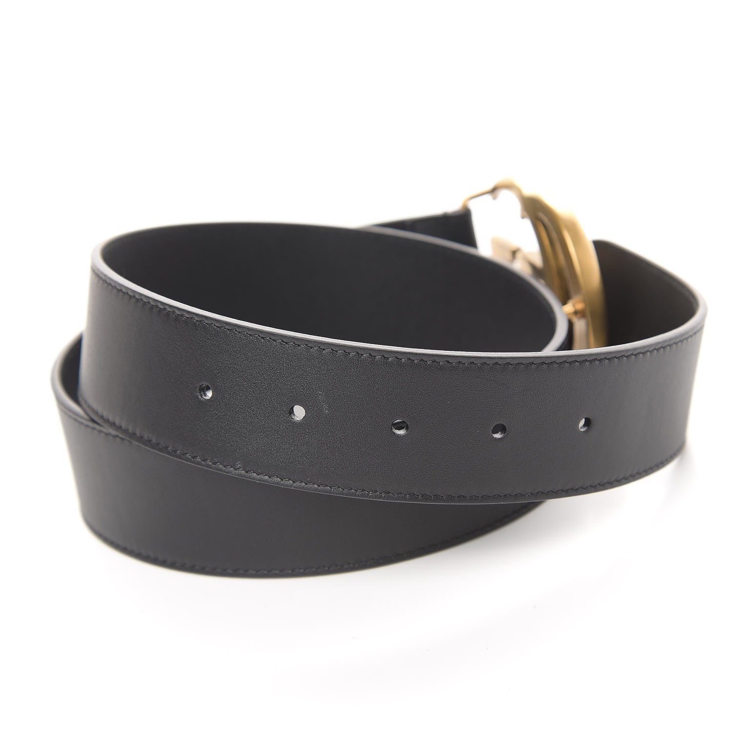 Gucci Calfskin Double G 40mm Belt 75 30 Black 3 of 6