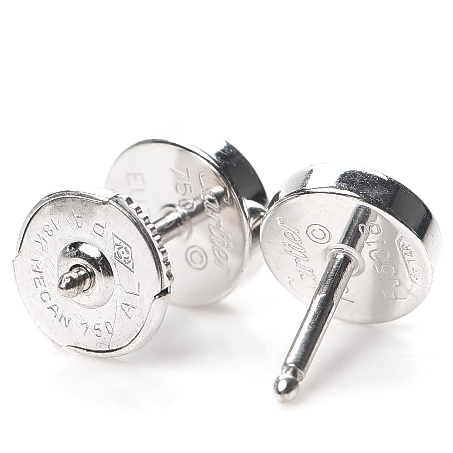 Cartier 18K White Gold LOVE Earrings 3 of 5