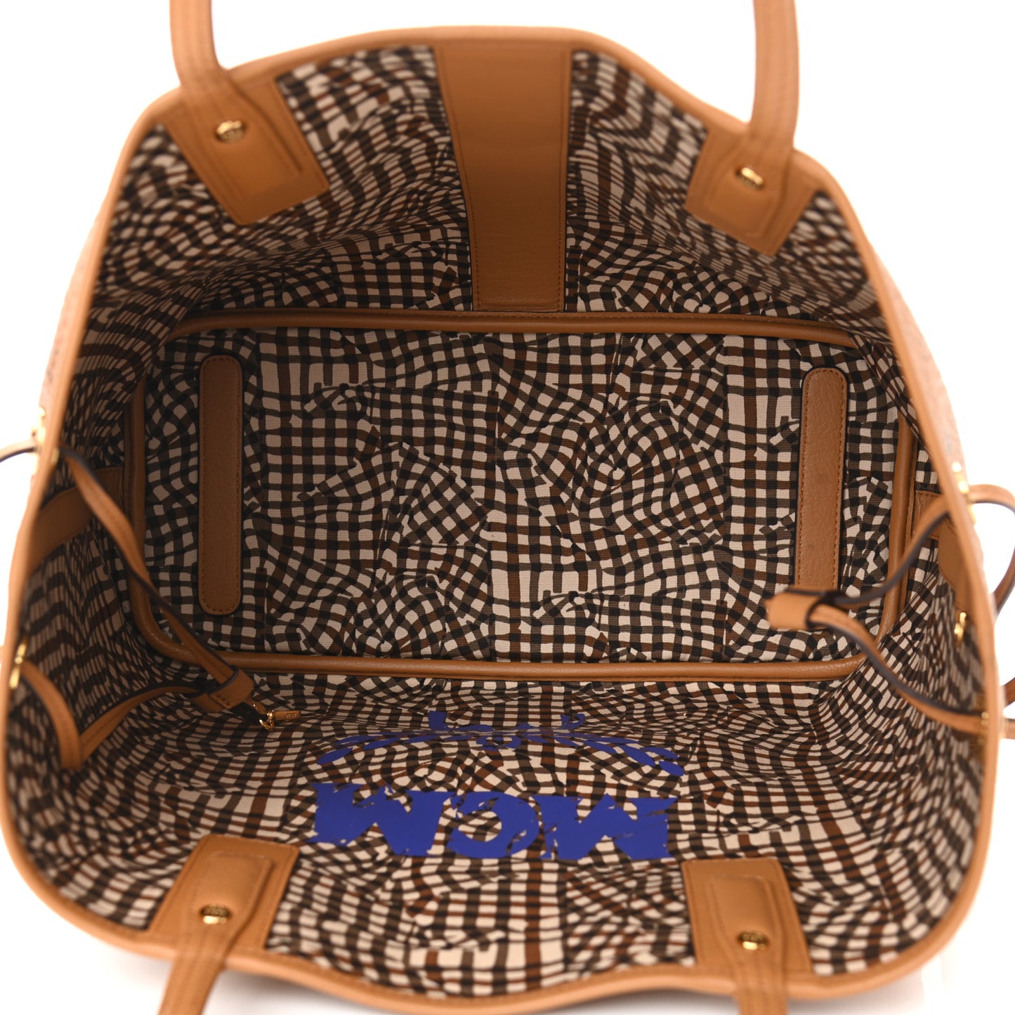 Visetos Medium Project Reversible Shopper Tote Cognac