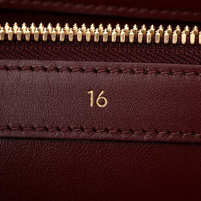 Celine Satinated Calfskin Medium 16 Top Handle Bag Light Burgundy 8 of 11