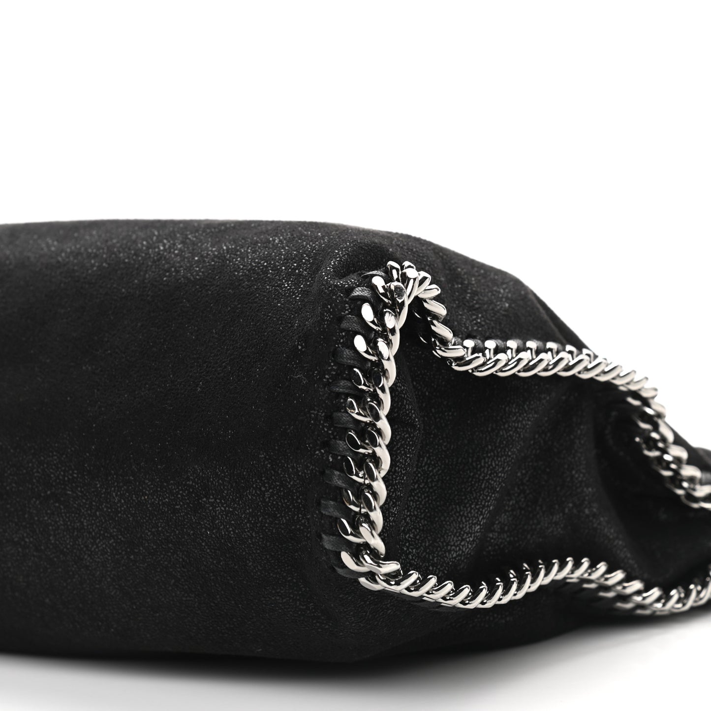 Shaggy Deer Falabella Fold Over Tote Black