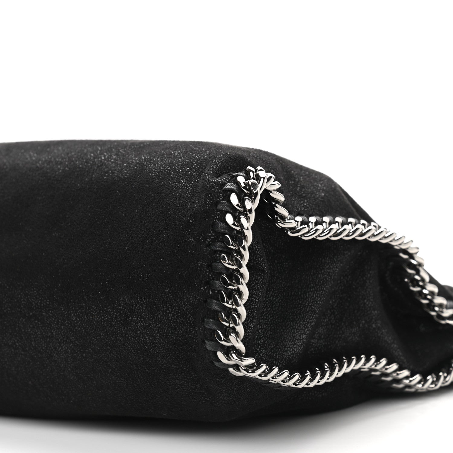 Stella McCartney Shaggy Deer Falabella Fold Over Tote Black 9 of 9