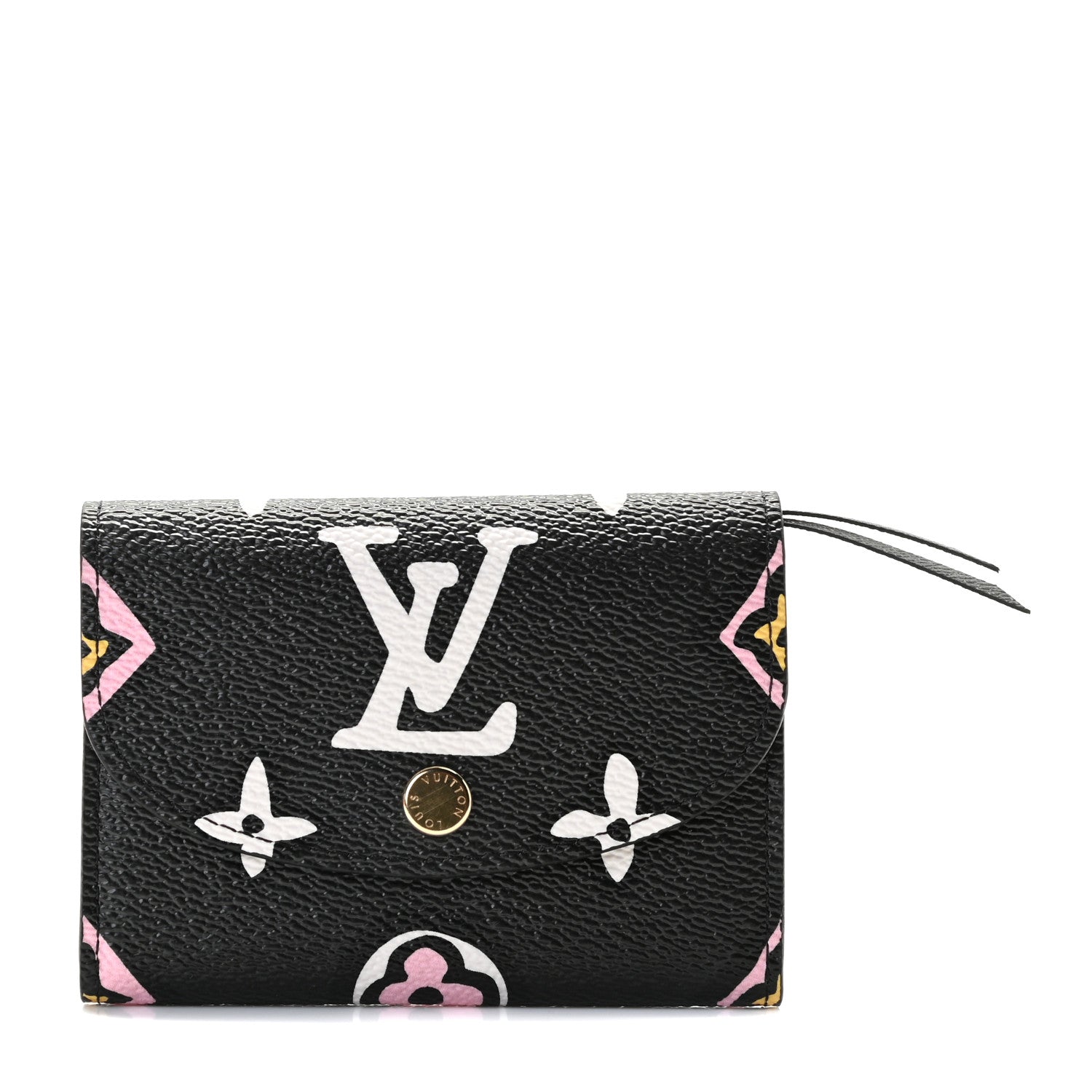 Louis Vuitton Monogram Giant Wild At Heart Rosalie Coin Purse Black 1 of 9
