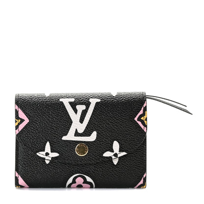 Louis Vuitton Monogram Giant Wild At Heart Rosalie Coin Purse Black 1 of 9