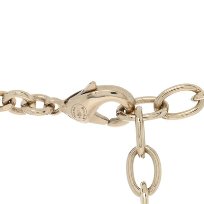 Chanel Crystal Logo CC Chain Necklace Gold 4 of 5