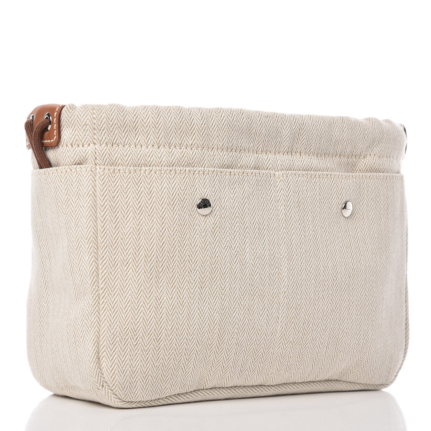 Hermes Canvas Barenia Fourbi 20 PM Pouch Naturel Fauve 3 of 12