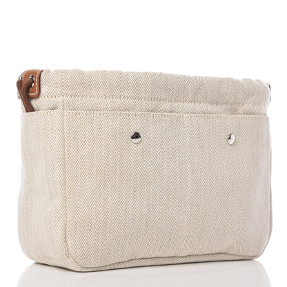 Hermes Canvas Barenia Fourbi 20 PM Pouch Naturel Fauve 3 of 12