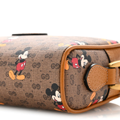 Gucci X DISNEY Mini Vintage GG Supreme Monogram Mickey Mouse Shoulder Bag  Beige Vintage Sun Oil 10 of 12