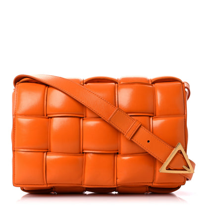 Bottega Veneta Nappa Maxi Intreccio Padded Cassette Crossbody Bag Orange 1 of 14