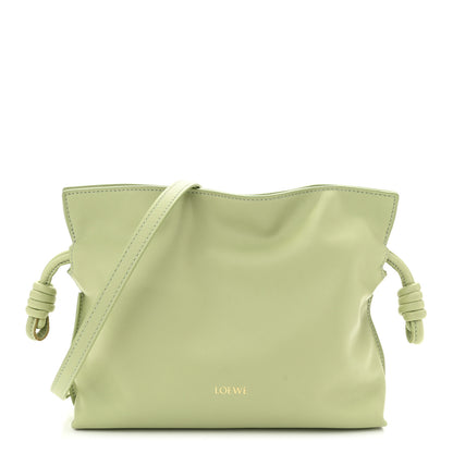 Loewe Calfskin Mini Flamenco Knot Clutch Light Pear 1 of 10