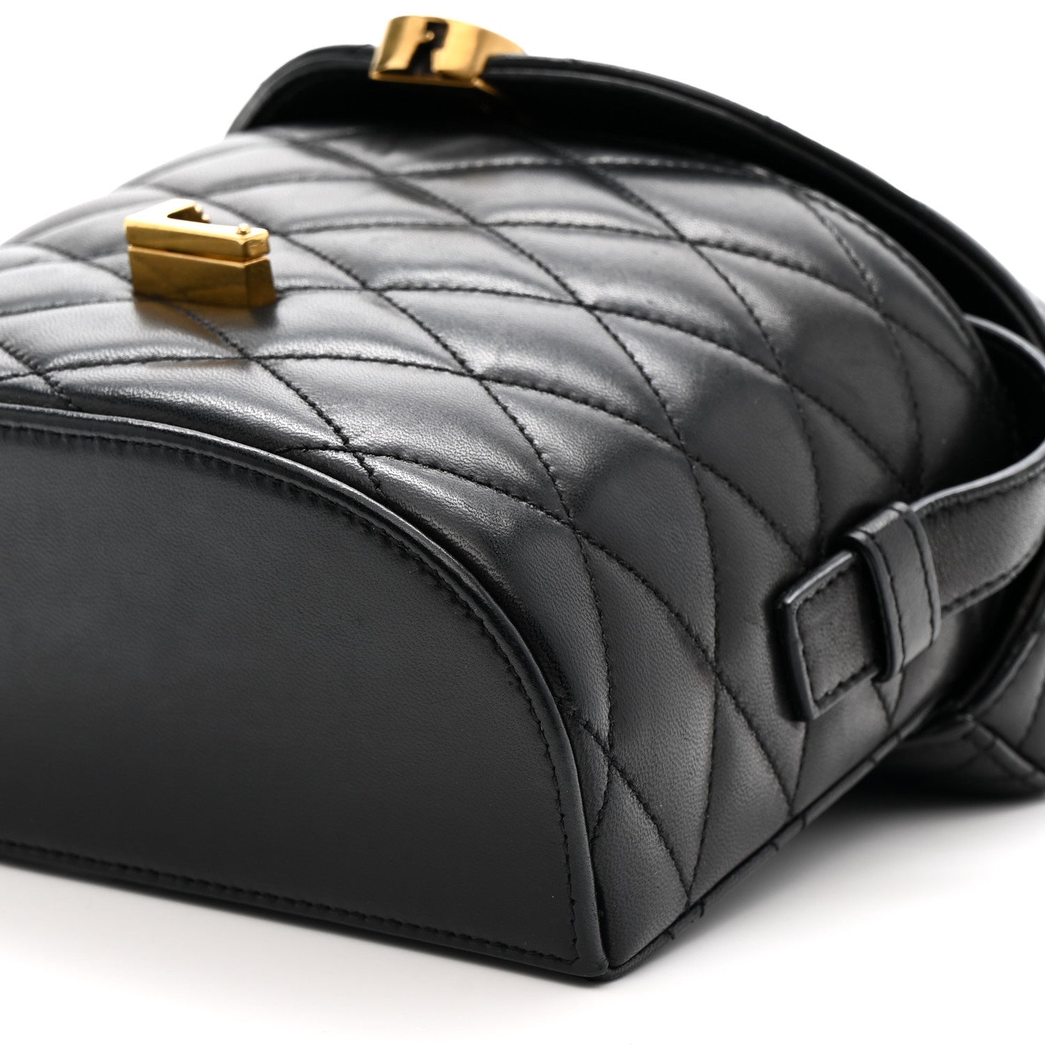 Saint Laurent Lambskin Matelasse Monogram June Box Bag Black 9 of 9