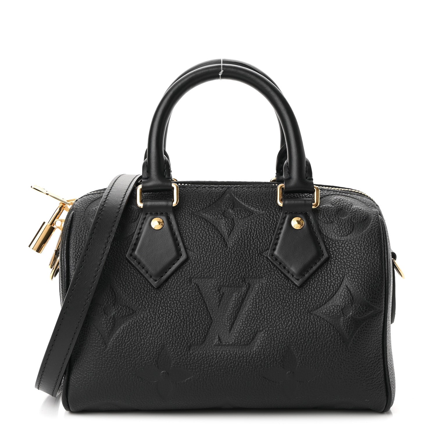 Louis Vuitton Empreinte Monogram Giant Speedy Bandouliere 20 Black 1 of 9