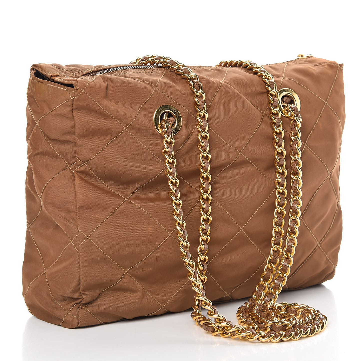 Nylon Tessuto Impuntu Quilted Shoulder Bag Corinto