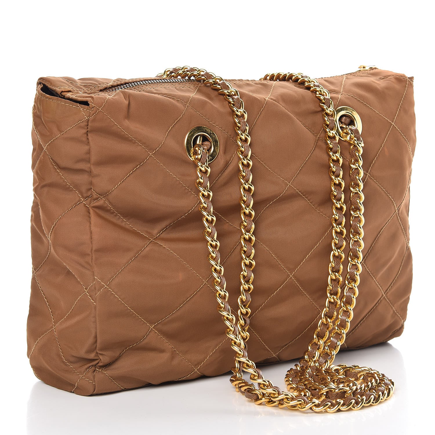 Prada Nylon Tessuto Impuntu Quilted Shoulder Bag Corinto 3 of 16