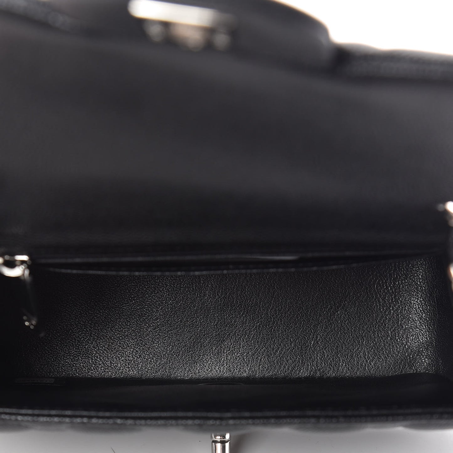Caviar Quilted Mini Square Flap Black