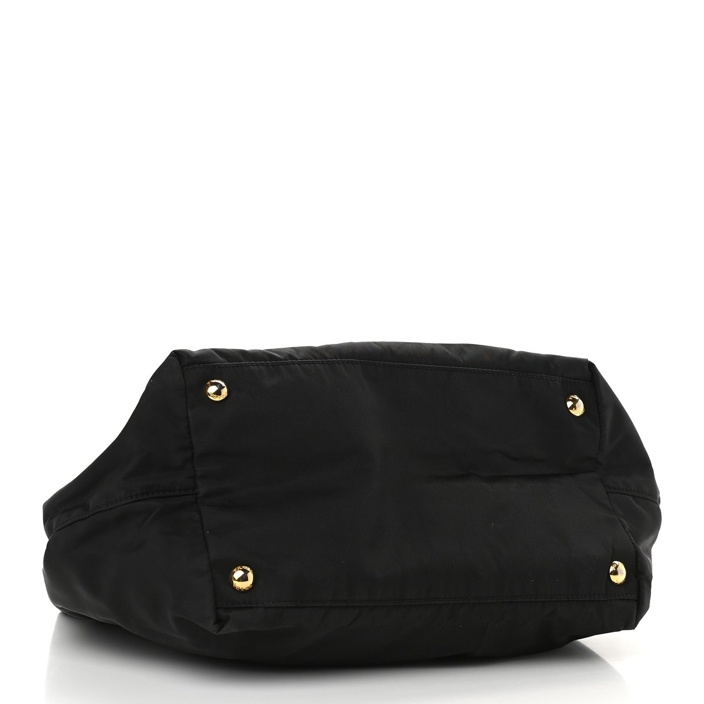 Nylon Tessuto Fiocco Bow Tote Black