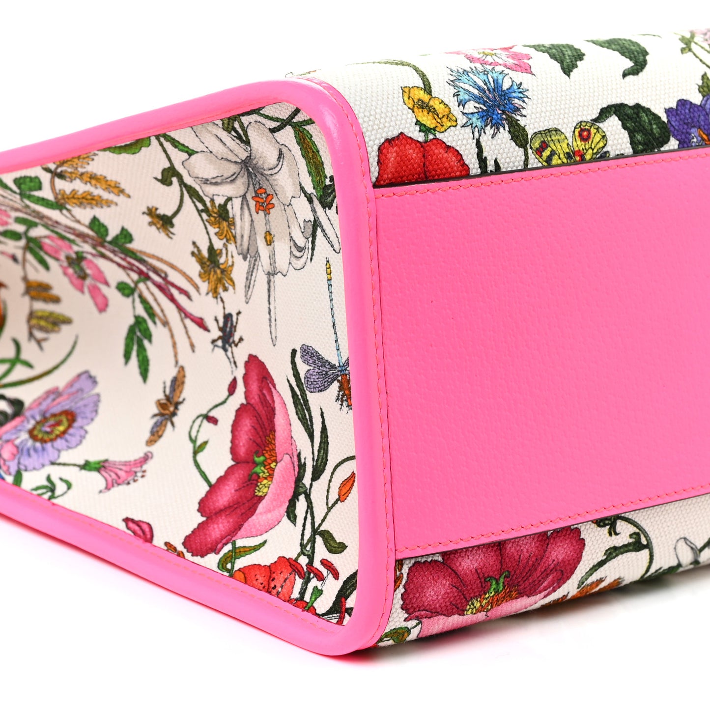 Canvas Large Flora Tote Pink Multicolor Fuchsia