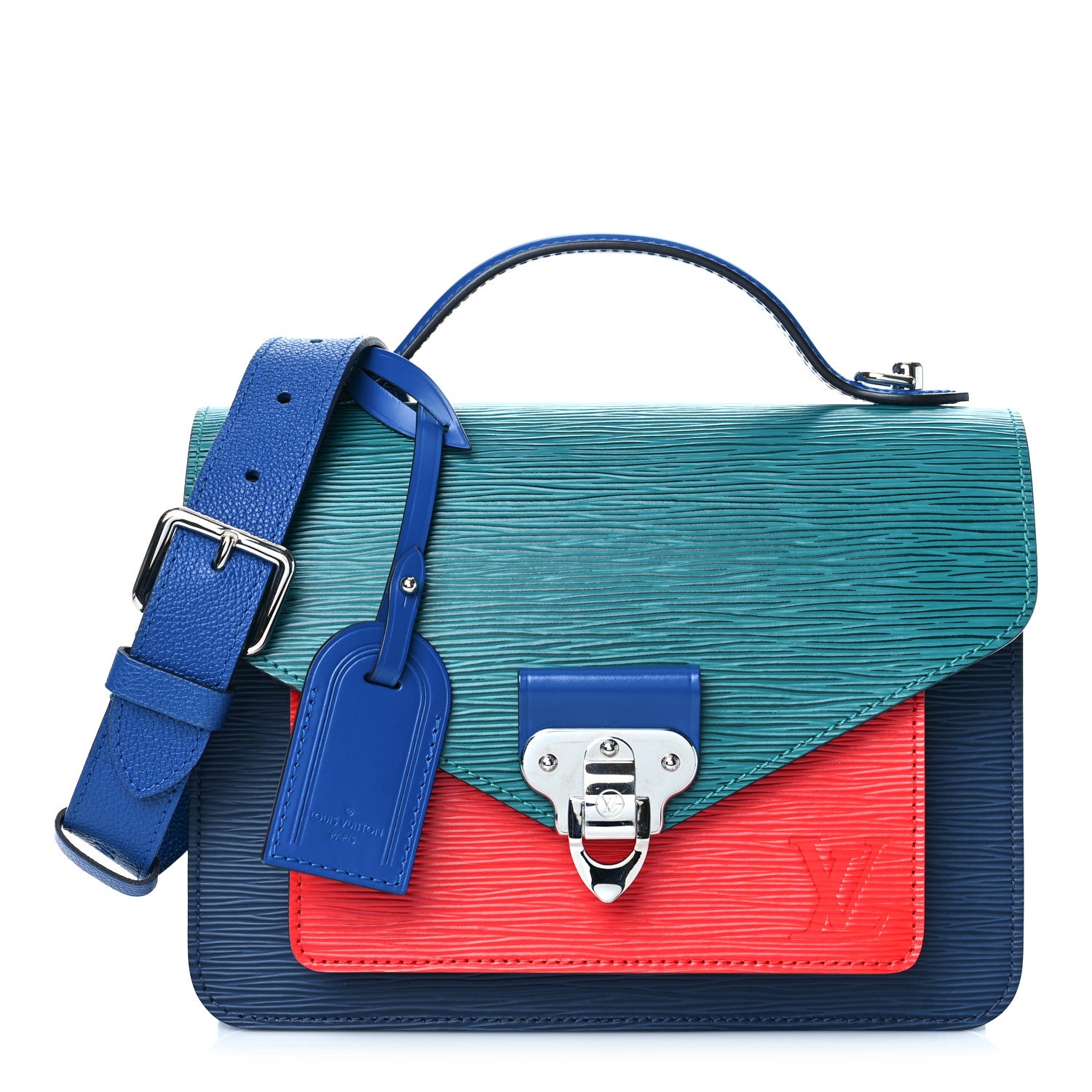 Louis Vuitton Epi Neo Monceau Emerald Green Indigo 1 of 11