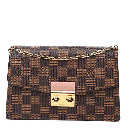 Louis Vuitton Damier Ebene Croisette Chain Wallet Magnolia 1 of 7
