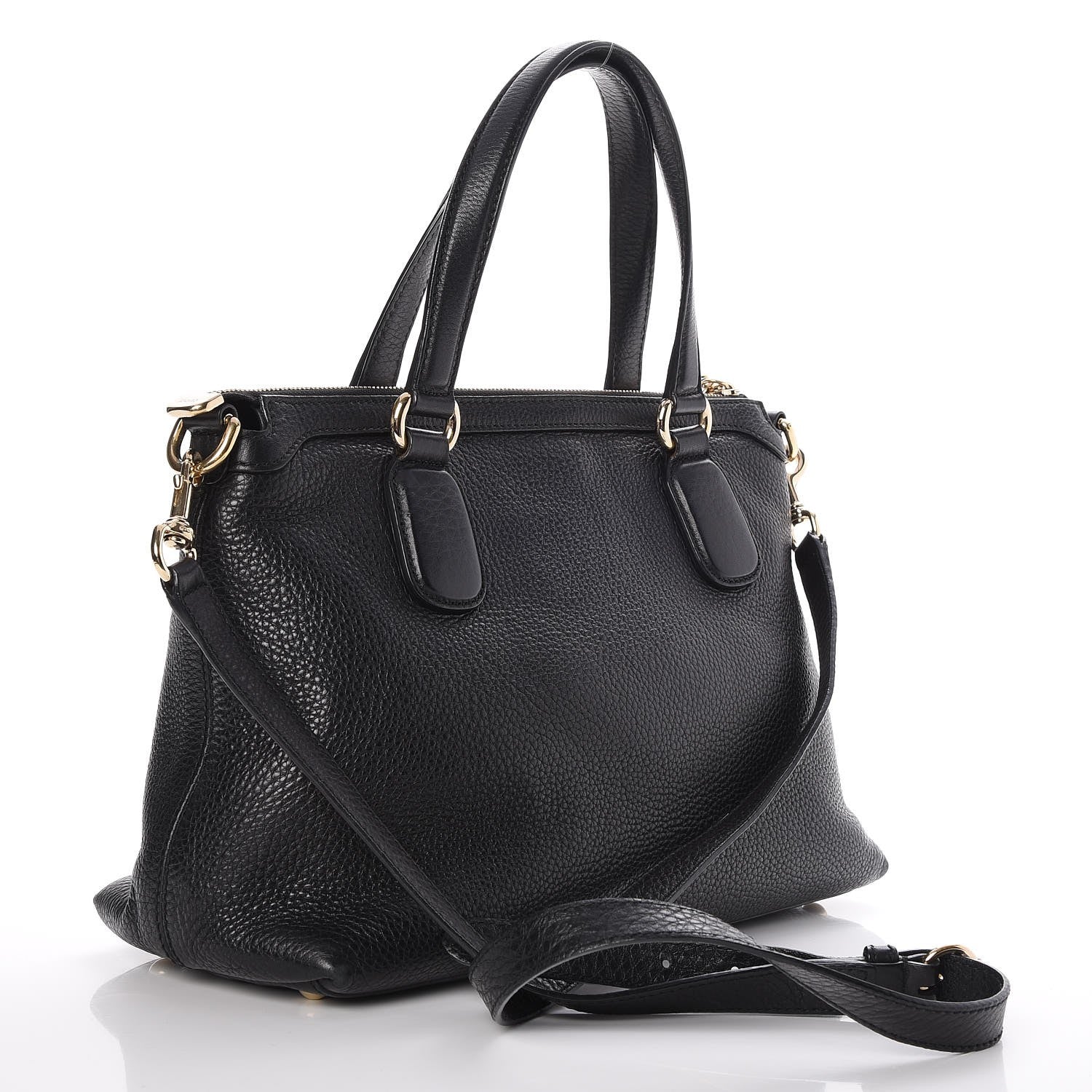Gucci Cellarius Calfskin Small Soho Top Handle Satchel Black 4 of 8
