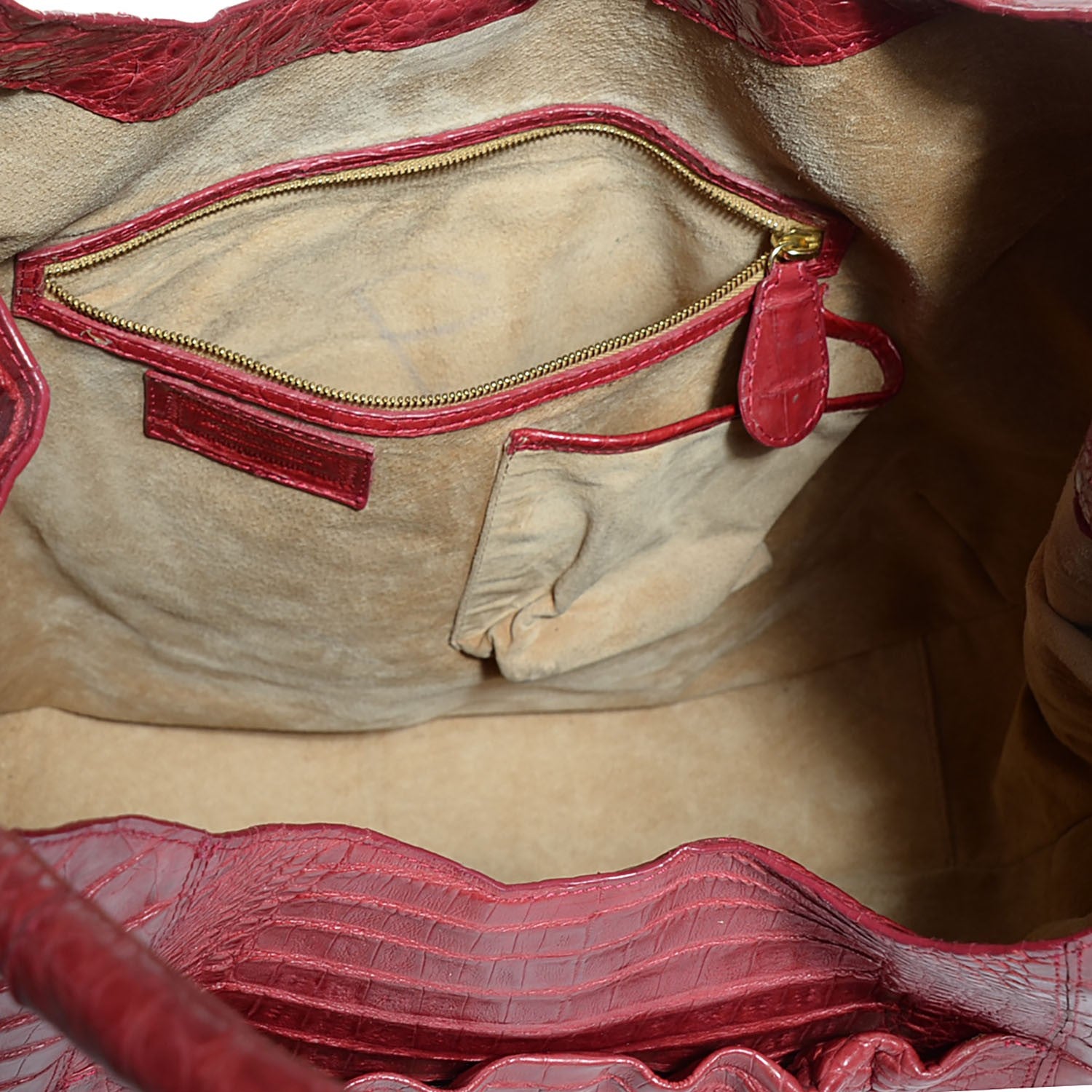 Nancy Gonzalez Crocodile Hobo Red 5 of 7