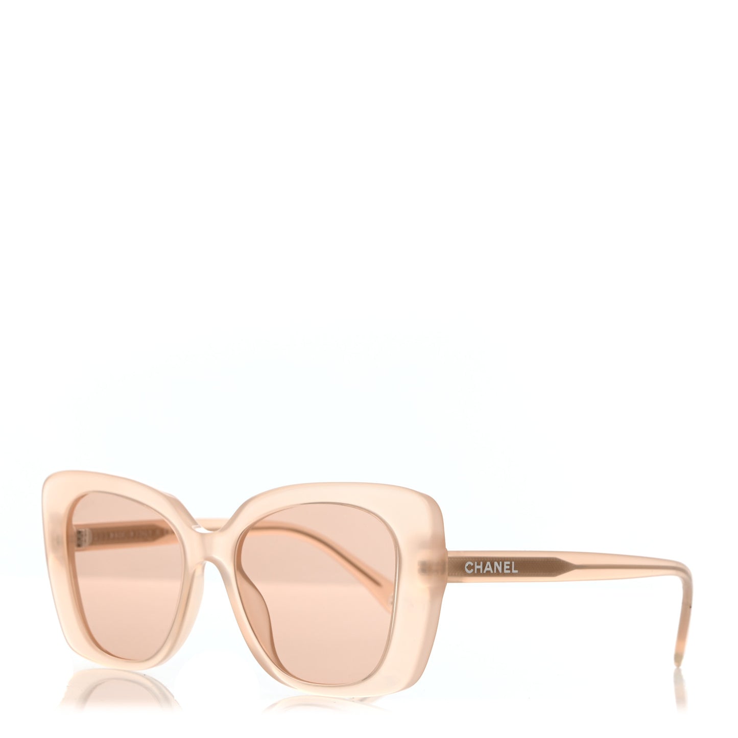 Acetate Rectangle Sunglasses 5504 Beige