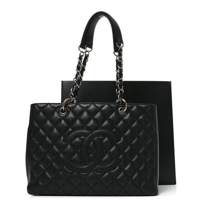 Chanel Caviar Quilted Grand Shopping Tote GST Black 11 of 11