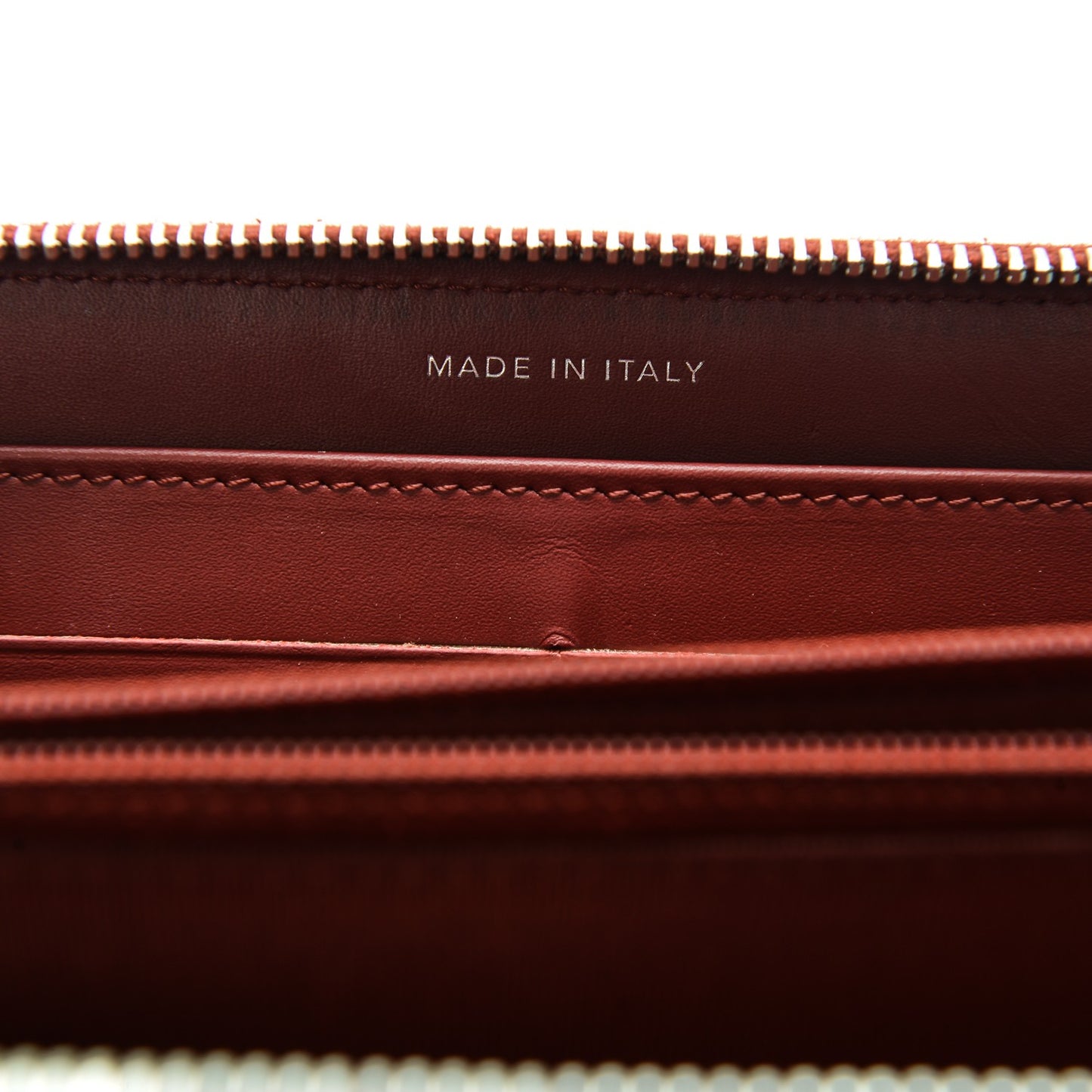 Caviar Quilted Large Gusset Zip Around Wallet Red