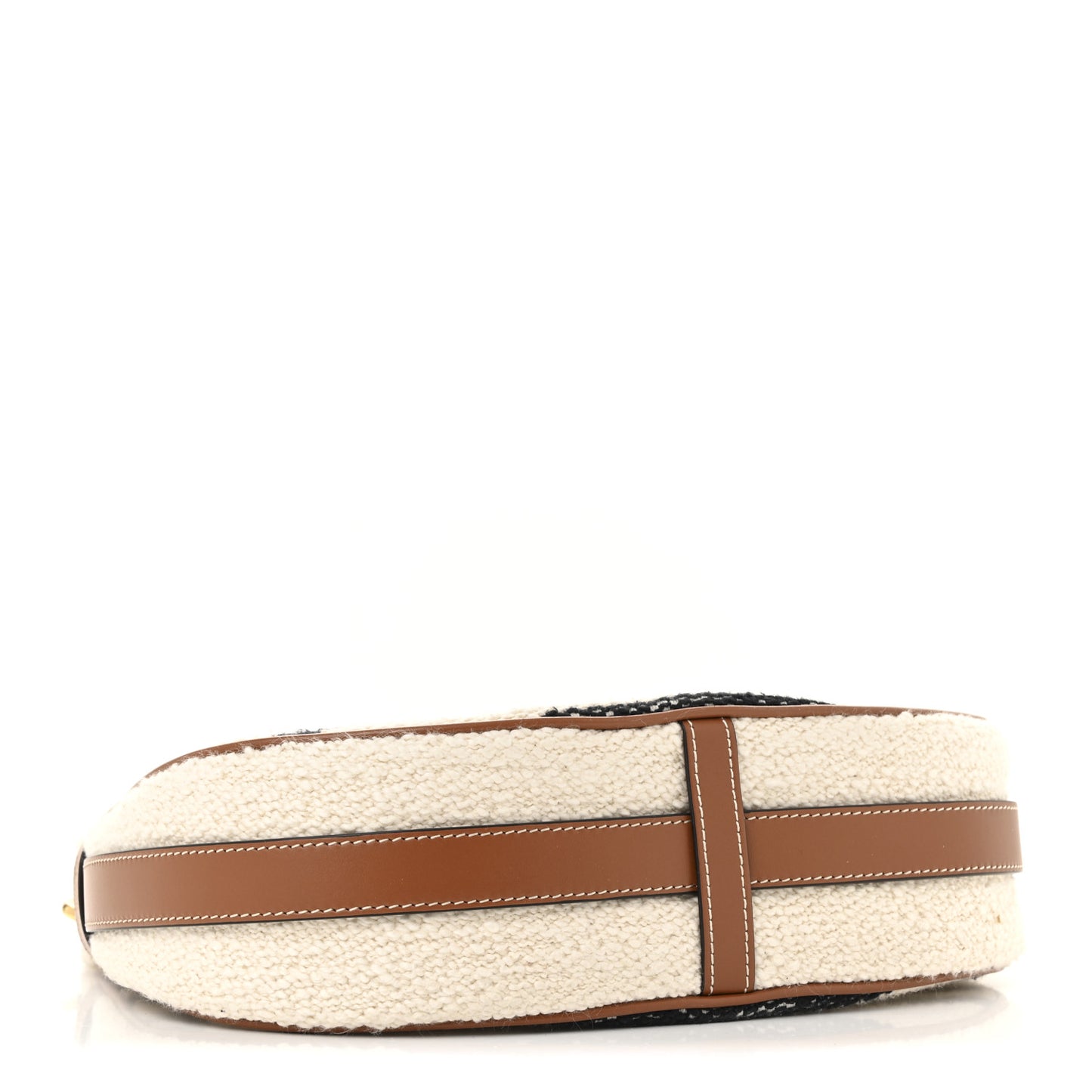 Textile Medium Ava Shoulder Bag White Black