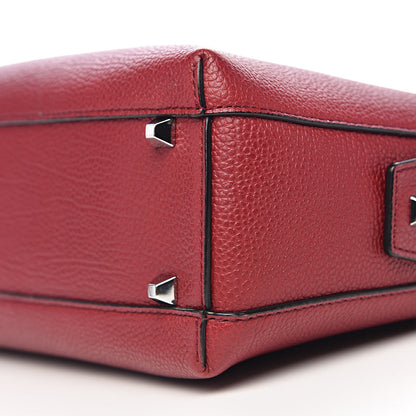 MCM Grained Calfskin Small Ella Boston Burgundy 13 of 14