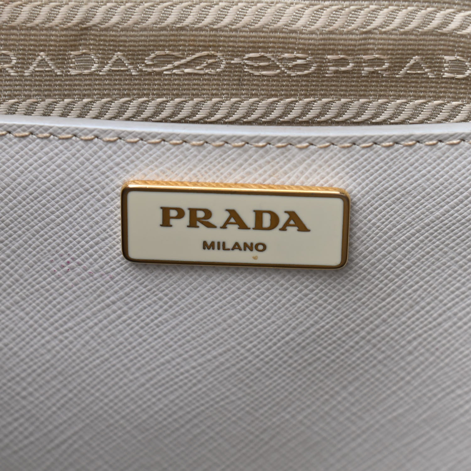 Prada Saffiano Lux Galleria Front Pocket Tote Talco Platino 6 of 18