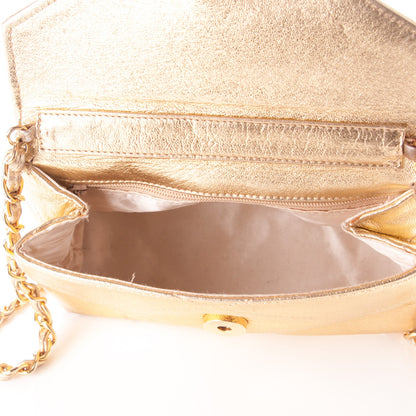 Chanel Metallic Lambskin Quilted Small Flap Gold 5 of 11