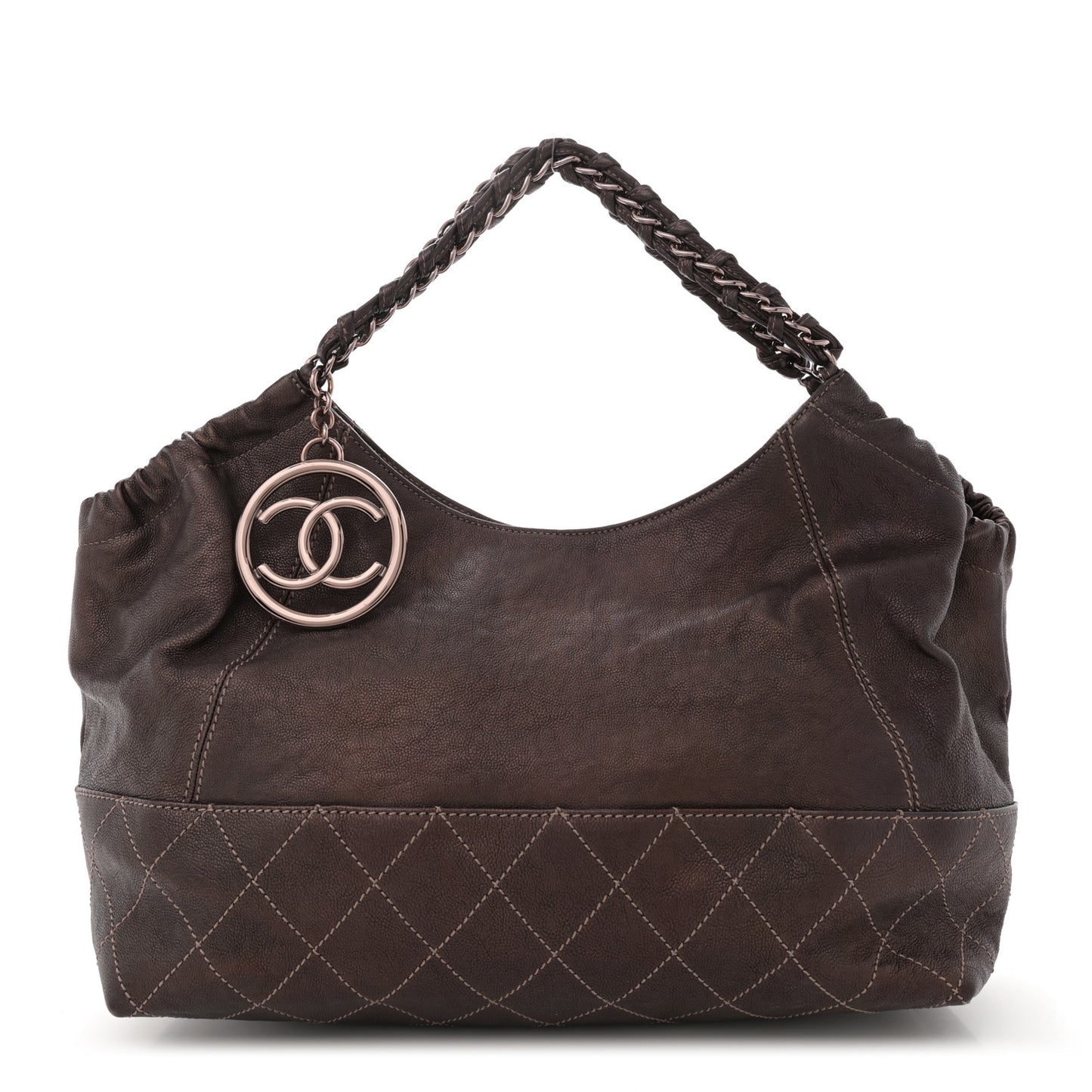 Metallic Calfskin Baby Coco Cabas Bronze
