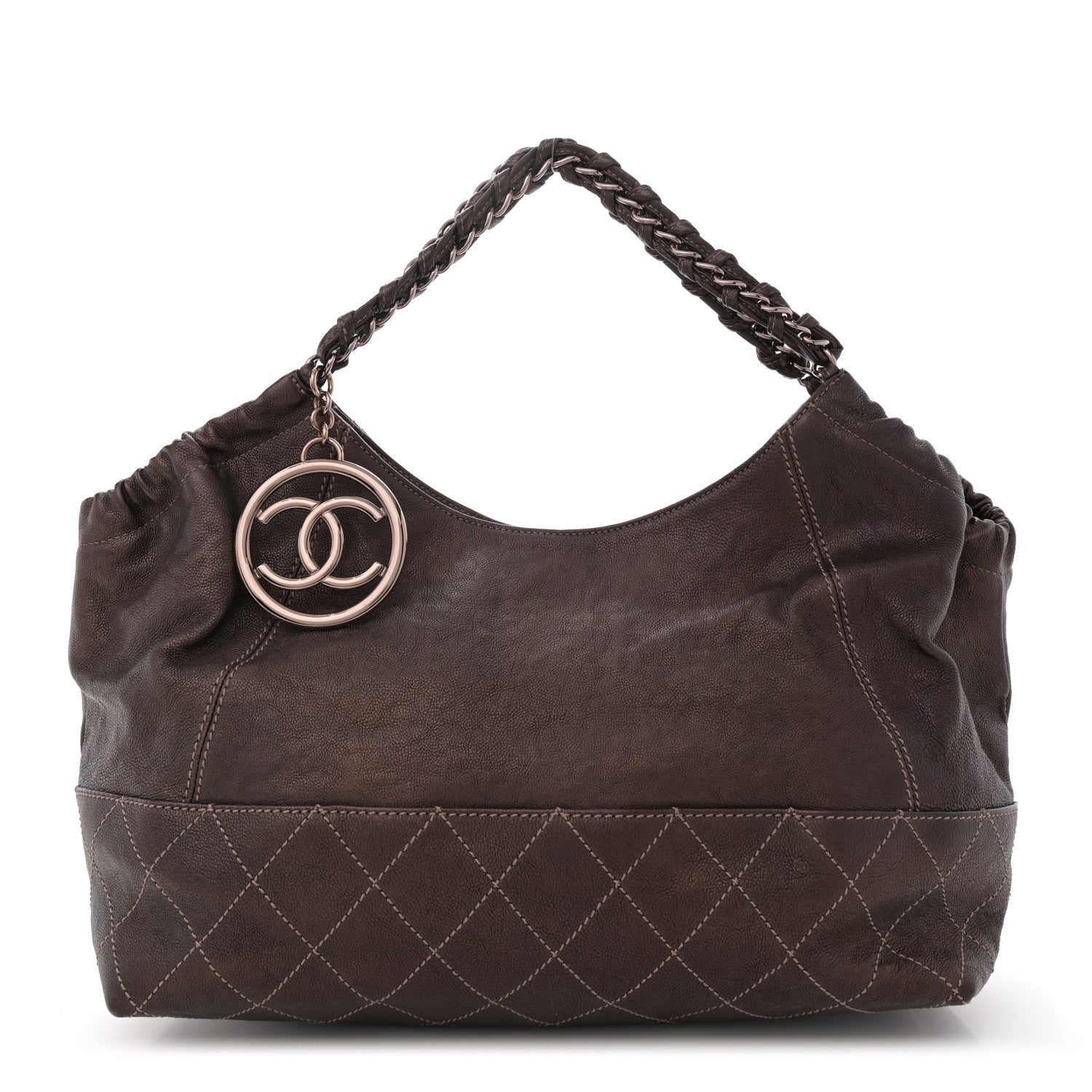 Chanel Metallic Calfskin Baby Coco Cabas Bronze 1 of 14