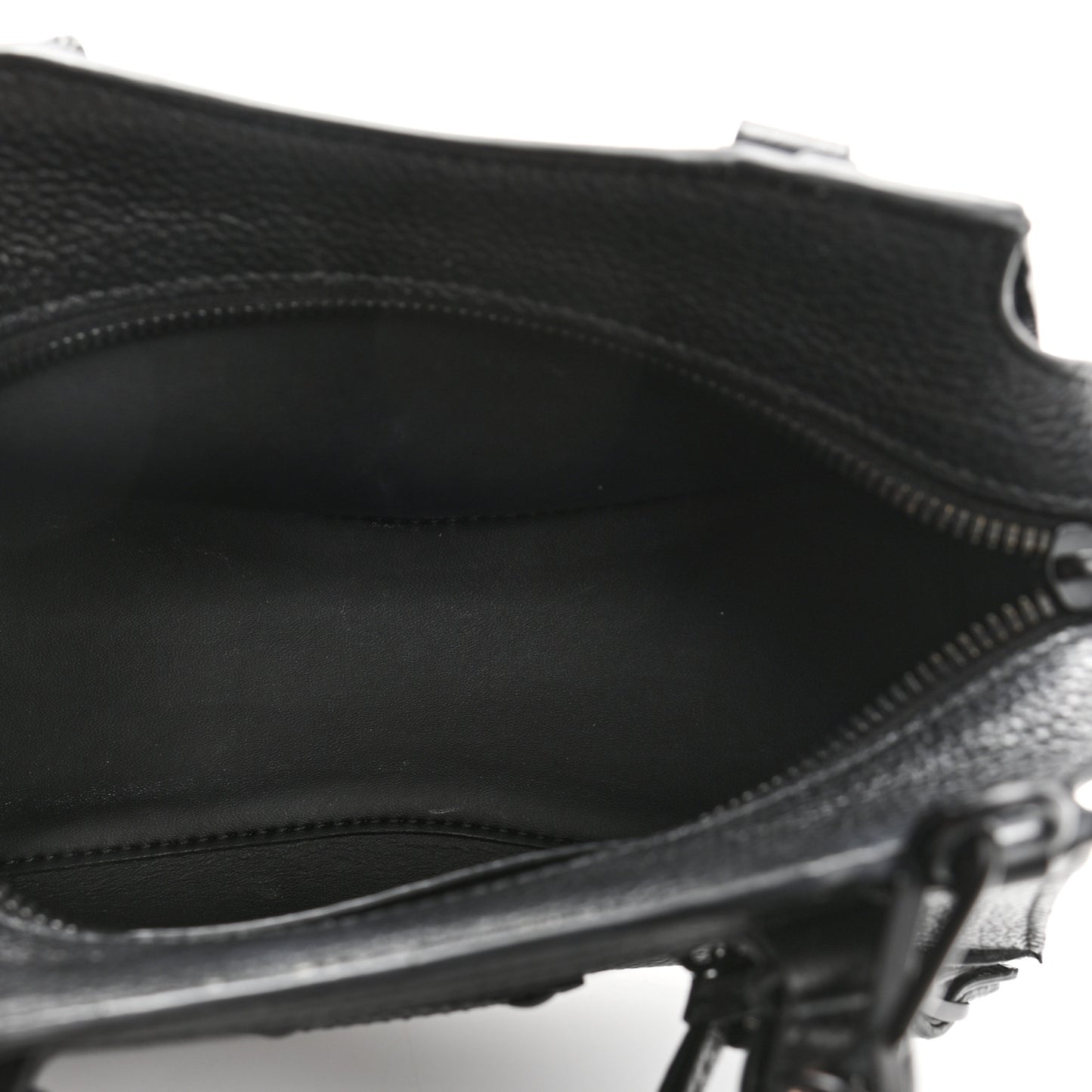 Grained Calfskin Neo Classic Black Hardware Mini City Black