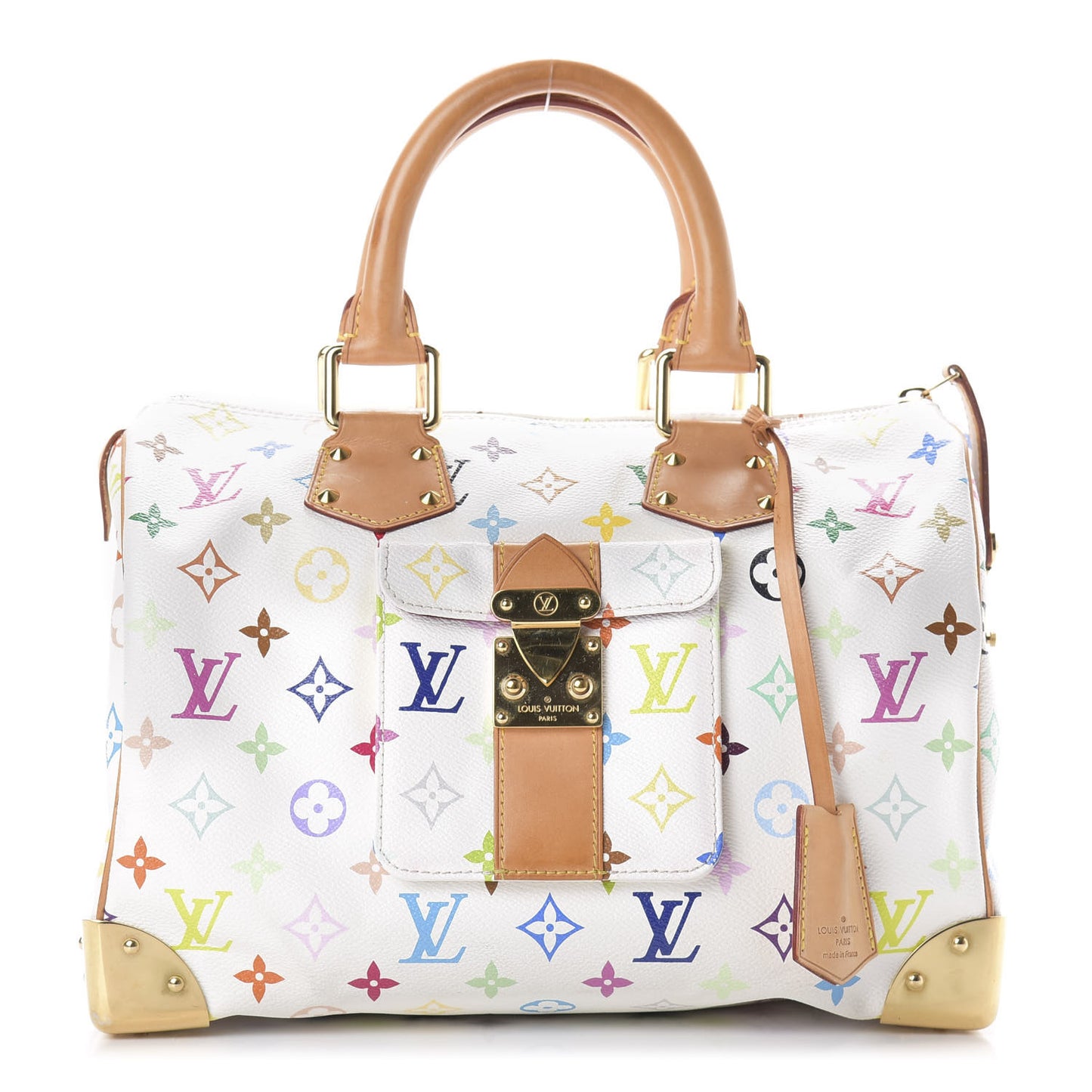Monogram Multicolor Speedy 30 White