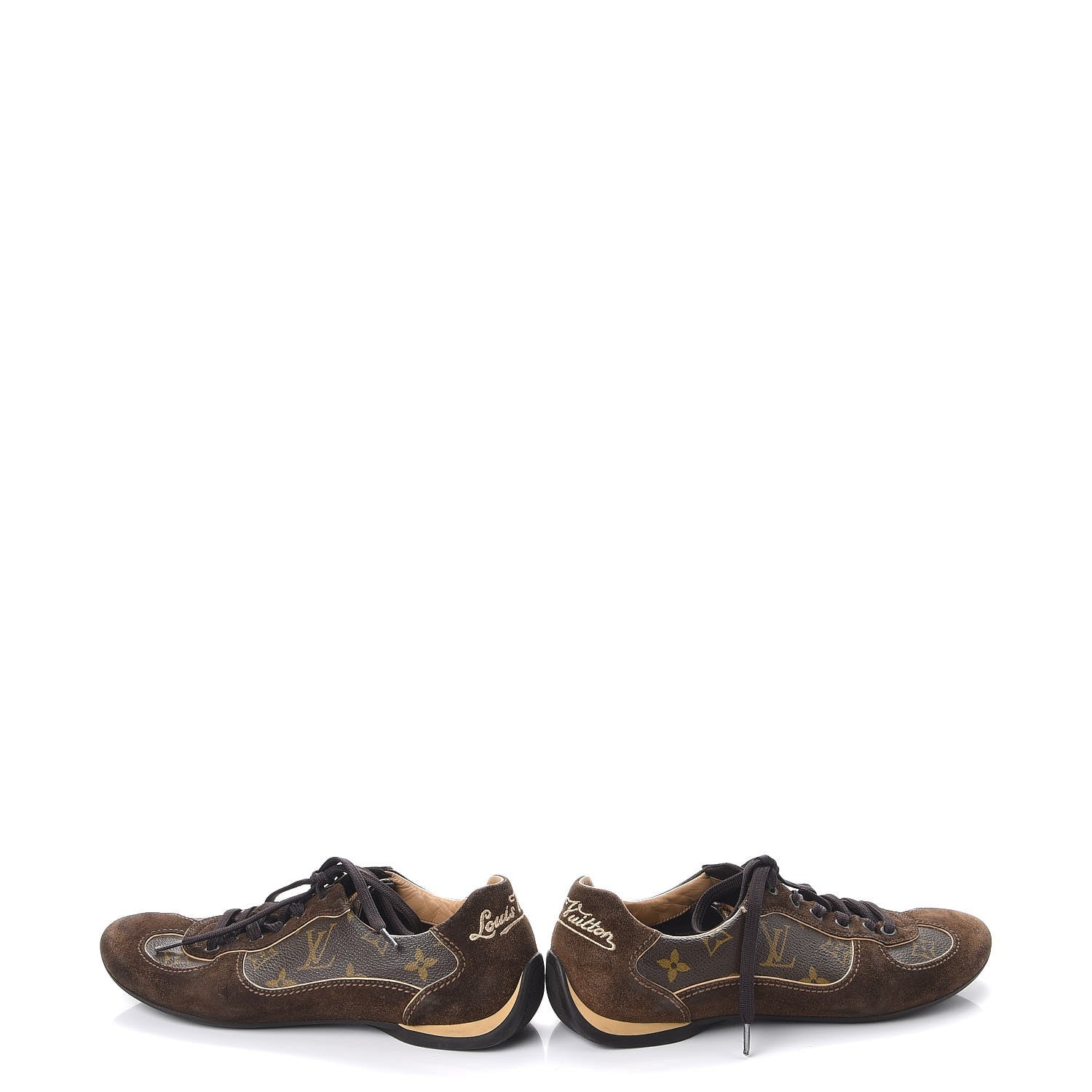 Louis Vuitton Monogram Suede Energie Sneakers 37.5 Brown 6 of 11