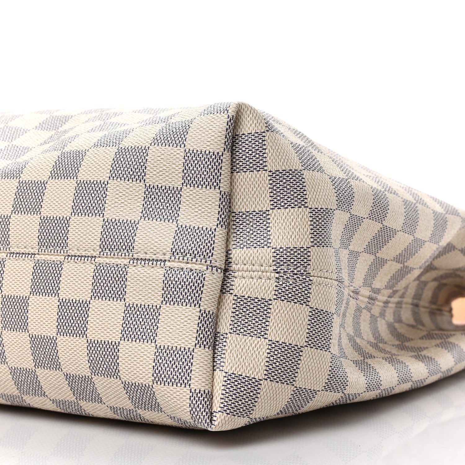Louis Vuitton Damier Azur Graceful MM Rose Ballerine 8 of 8