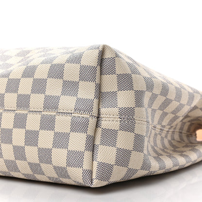 Louis Vuitton Damier Azur Graceful MM Rose Ballerine 8 of 8