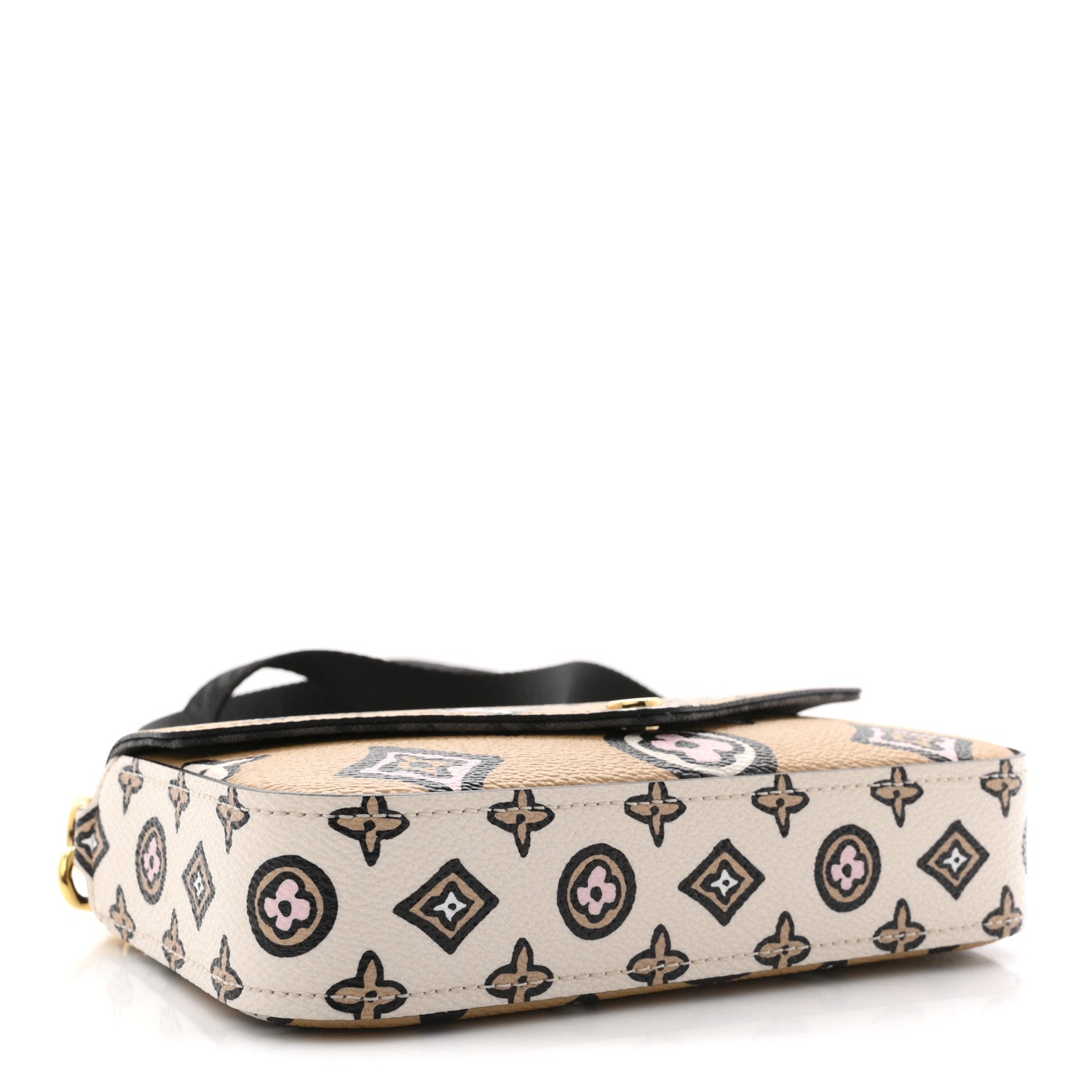 Louis Vuitton Monogram Wild At Heart Felicie Strap & Go Arizona Creme 4 of 9