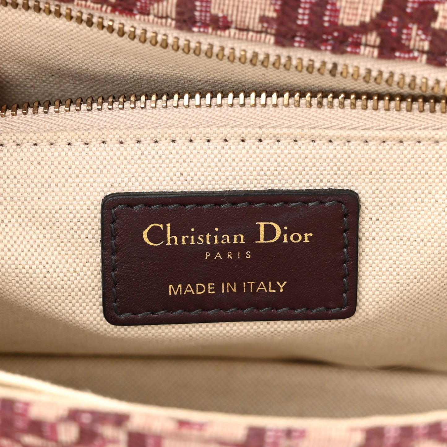 Oblique DiorAddict Flap Bag Burgundy