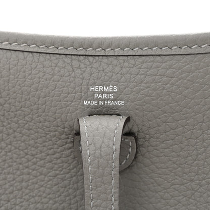 Hermes Taurillon Clemence Evelyne TPM Gris Meyer 6 of 11