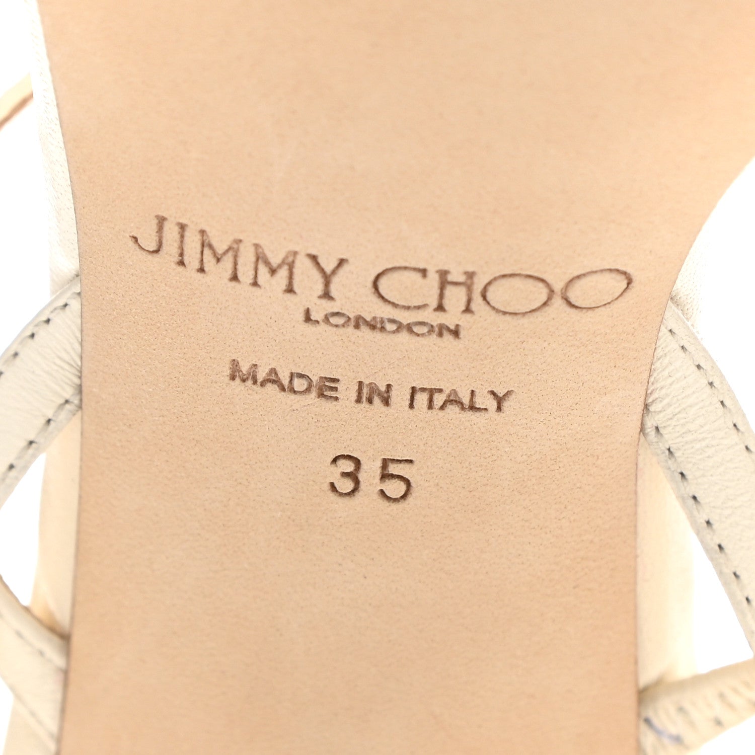 Jimmy Choo Nappa Meira 85 Pumps 35 Latte 7 of 9