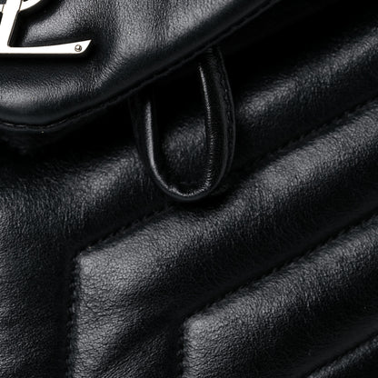 Saint Laurent Calfskin Y Quilted Monogram Small Loulou Backpack Black 19 of 20