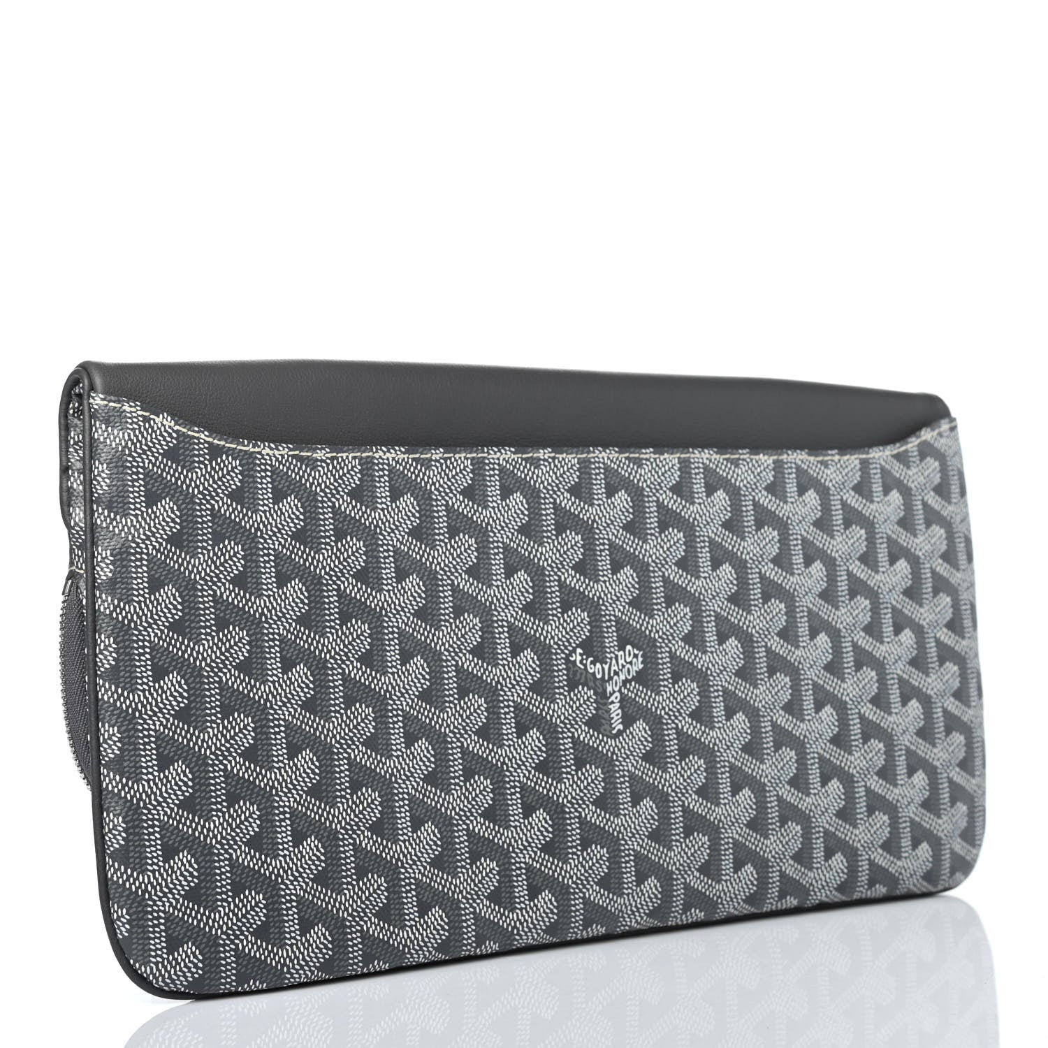 Goyard Goyardine Sainte Marie Soft Clutch Grey 2 of 4