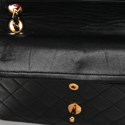 Chanel Lambskin Quilted Small Double Flap Black 14 of 17