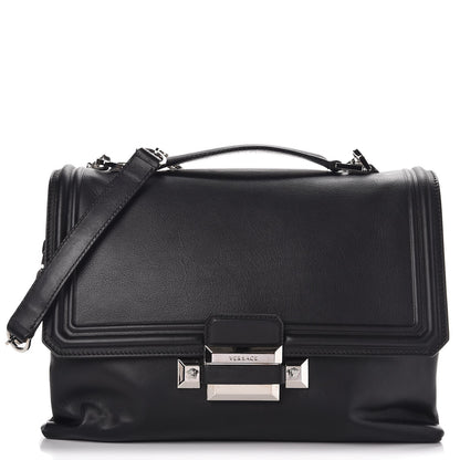 Versace Calfskin Palazzo Shoulder Bag Black 1 of 6