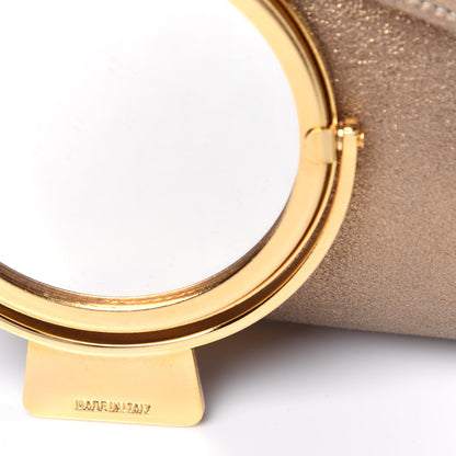 Judith Leiber Metallic Flap Clutch Gold 18 of 19