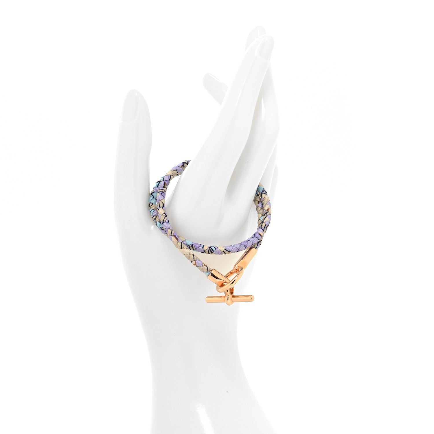 Hermes Silk Glenan Double Tour Bracelet T1 2 of 5