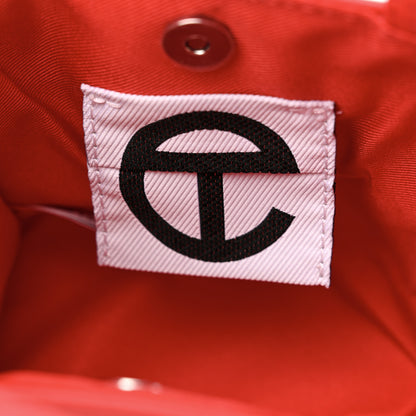 Telfar Vegan Leather Small Shopping Bag Red 6 of 10